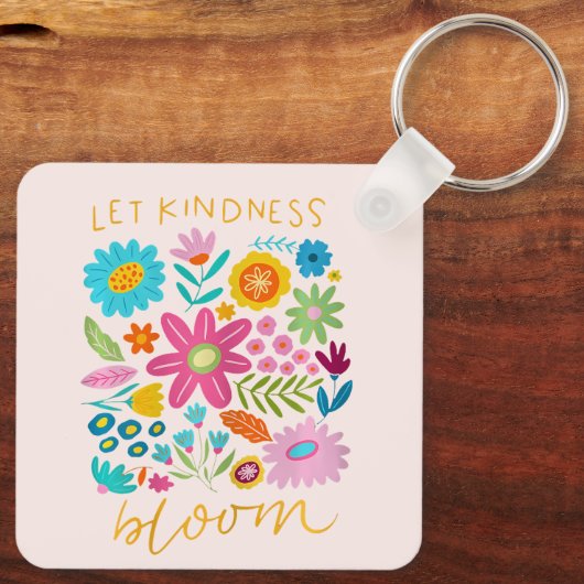 Porte-clés Let Kindness Bloom. Keychain (Verso)