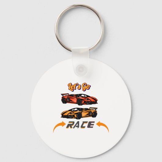 Porte-clés Let’s Go Race - Stick de conception de course de v (Recto)