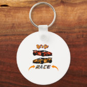 Porte-clés Let’s Go Race - Stick de conception de course de v (Recto)