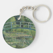 Porte-clés L'étang À Eau, Peinture À L'Huile Paysagère, Monet (Dos)