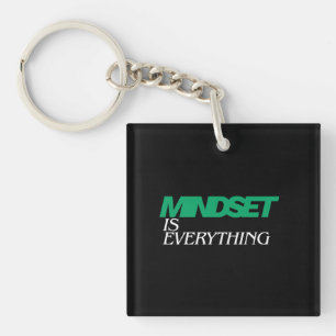 Porte-clés L'état d'esprit est tout, Inspirant, Motivant