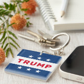 Porte-clés L'étoile classique Donald Trump 2024 (Devant Droit)