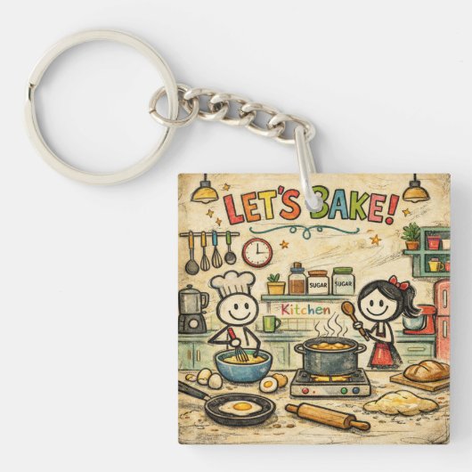 Porte-clés Let's Bake Keychain (Devant)