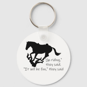 Porte-clés Let's Go Riding Horses Funny