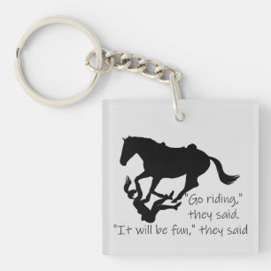 Porte-clés Let's Go Riding Horses Funny