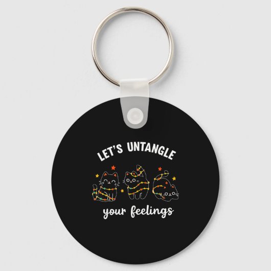Porte-clés Let's Untangle Your Feelings School Counselor Chri (Recto)