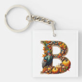 Porte-clés Letter B in Thanksgiving style (Devant)
