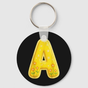 Porte-clés Lettre A Drôle de costume d'Halloween de groupe