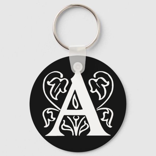 Porte-clés Lettre A fantaisie (Recto)