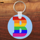 Porte-clés Lettre arc-en-ciel B (Recto)