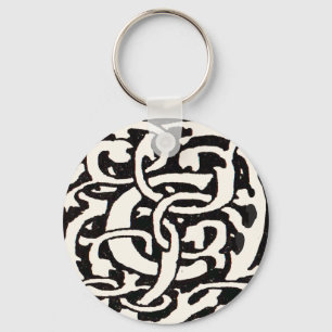 Porte-clés Lettre Art Nouveau C Monogramme Vintage