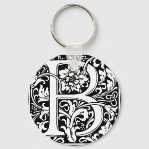 Porte-clés Lettre B Monogramme médiéval Vintage