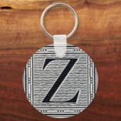 Porte-clés Lettre bloc "Z" Bois coupé en bois (Front)