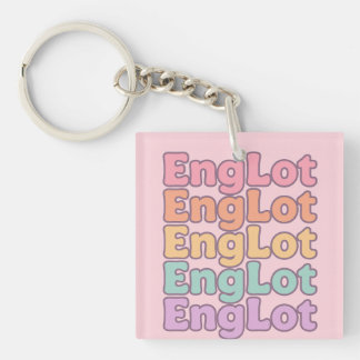 Porte-clés Lettre Bulle Englot Kawaii