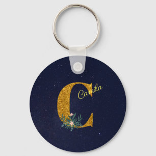 PORTE-CLÉS LETTRE C MONOME D'OR