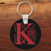 Porte-clés Lettre chic K (Recto)