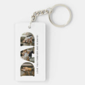 Porte-clés Lettre DAD - Collage photo (Dos)