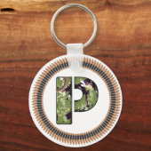 Porte-clés Lettre De Style Militaire P (Recto)