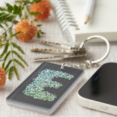 Porte-clés Lettre décorative «E» (Devant droit)