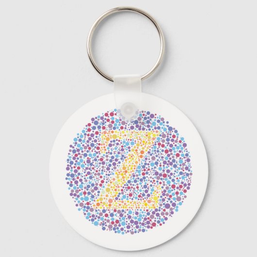 Porte-clés Lettre d'essai oculaire "Z" (Recto)