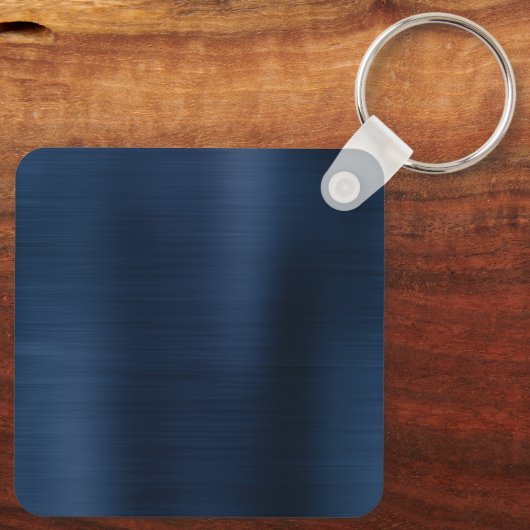 Porte-clés LETTRE DOUCE BLEUE DE LA marine DOUCE TROIS MONogr (Verso)