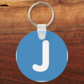 Porte-clés LETTRE EMOji J Twitter (Recto)