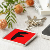 Porte-clés lettre f, abeceddario, initiale (Côté)