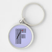 PORTE-CLÉS LETTRE FLUX F (Devant)