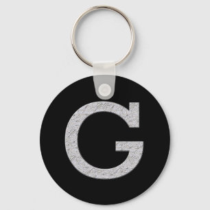 Porte-clés Lettre G de monogramme