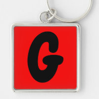 lettre g initial, abecedario porte - clé populaire