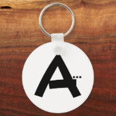 Porte-clés Lettre initiale A Porte - clé (Recto)