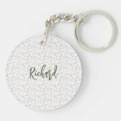 Porte-clés Lettre initiale Lettre initiale Monogramme Nom Mar (Dos)