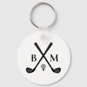 Porte-clés Lettre initiale Monogramme Créez votre propre club (Verso)