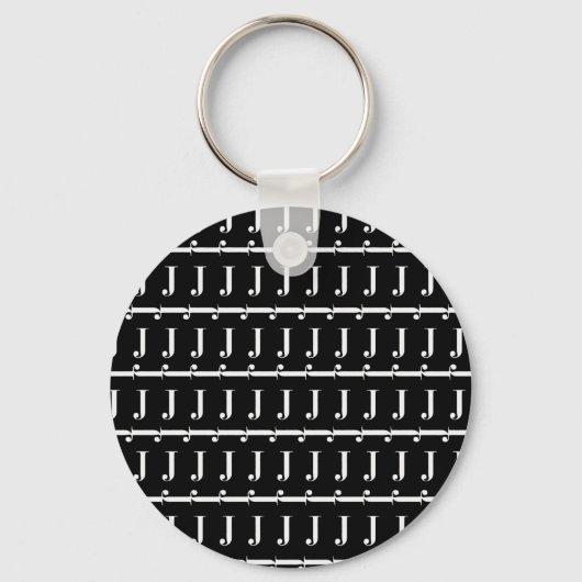 PORTE-CLÉS LETTRE INITIALE MOYENNE J (Recto)