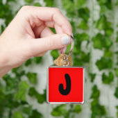 Porte-clés lettre J, initiale, abecedario porte - clé populai (main)