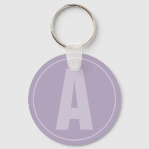 Porte-clés Lettre lavande Monogramme violet Porte - clé initi