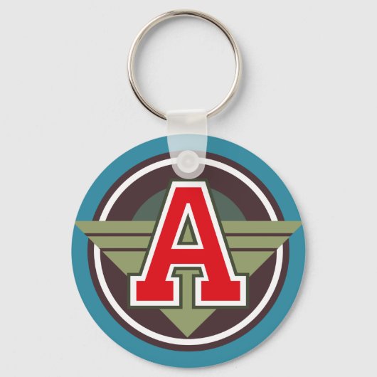 Porte-clés Lettre monogramme "A" (Recto)