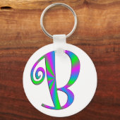 Porte-clés Lettre monogramme B Amusant (Recto)