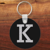 Porte-clés Lettre monogramme K (Recto)
