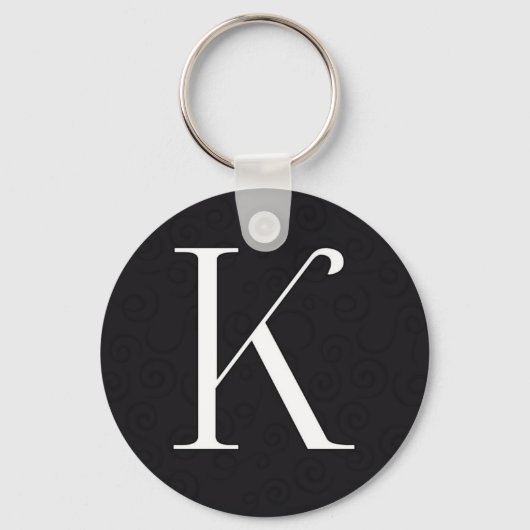 Porte-clés Lettre monogramme K (Recto)
