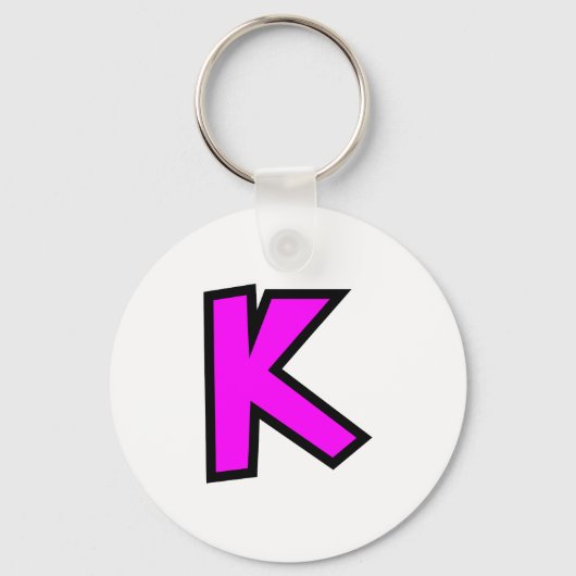 Porte-clés Lettre monogramme K (Recto)