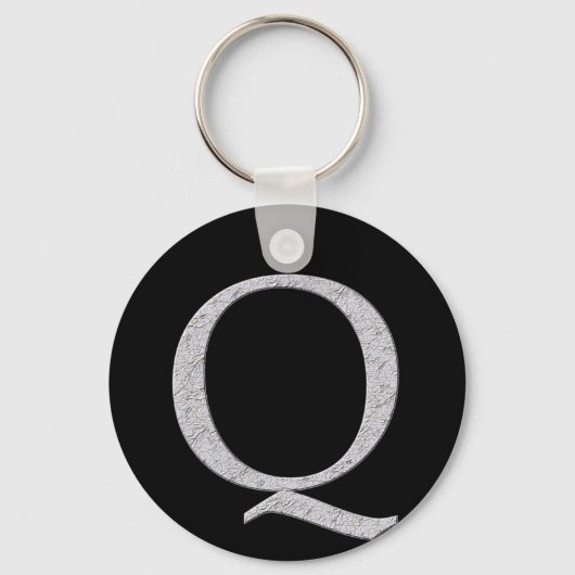 Porte-clés Lettre monographique Q (Recto)