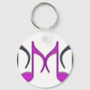 Porte-clés Lettre musicale "M"