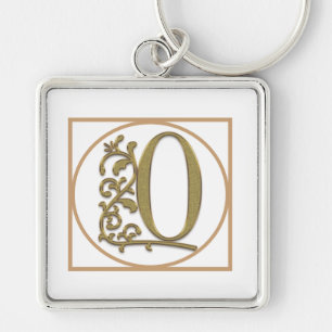 Porte-clés LETTRE O MONOGRAM Beau Mariage Nouveau Accueil Cad