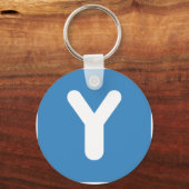 Porte-clés LETTRE Twitter Emoji Y (Recto)