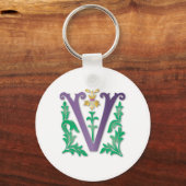 Porte-clés Lettre V Monogramme (Recto)