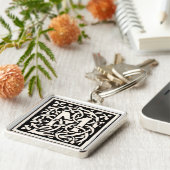 Porte-clés LETTRE vintage M ART NOUVEAU (Côté)