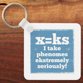 Porte-clés lettre x phenome k phonie sonore (Recto)