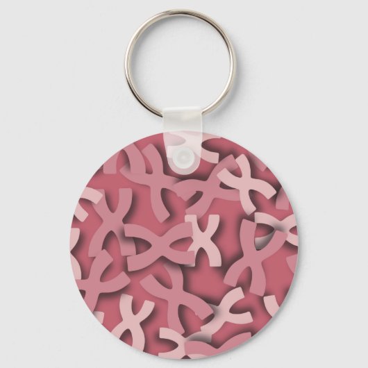 Porte-clés Lettre X rose (Recto)