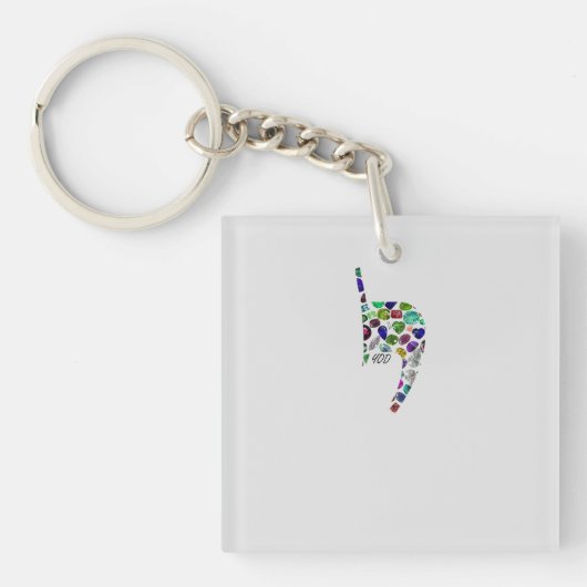 Porte-clés Lettre 'YOD' (Devant)